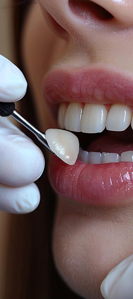Close-up smile design result