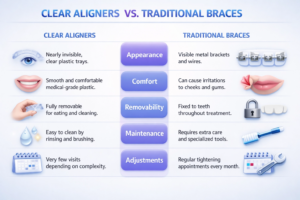 Clear Aligners vs Traditional Braces